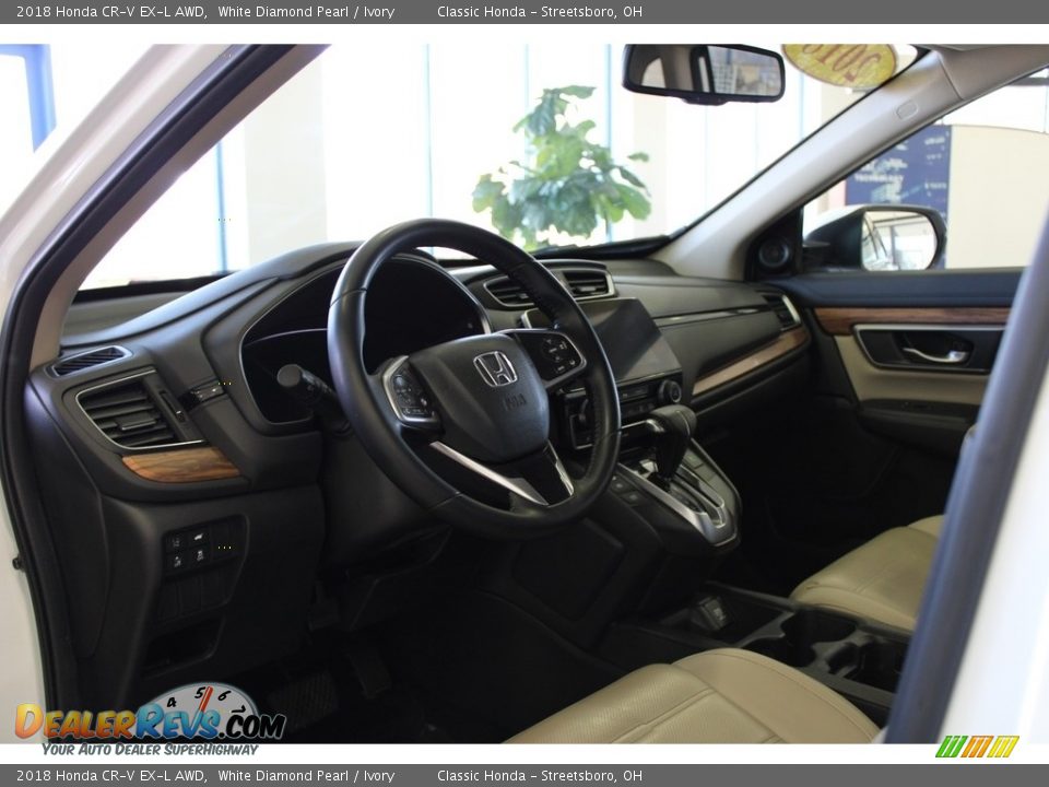 2018 Honda CR-V EX-L AWD White Diamond Pearl / Ivory Photo #16