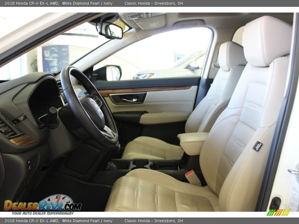 2018 Honda CR-V EX-L AWD White Diamond Pearl / Ivory Photo #17