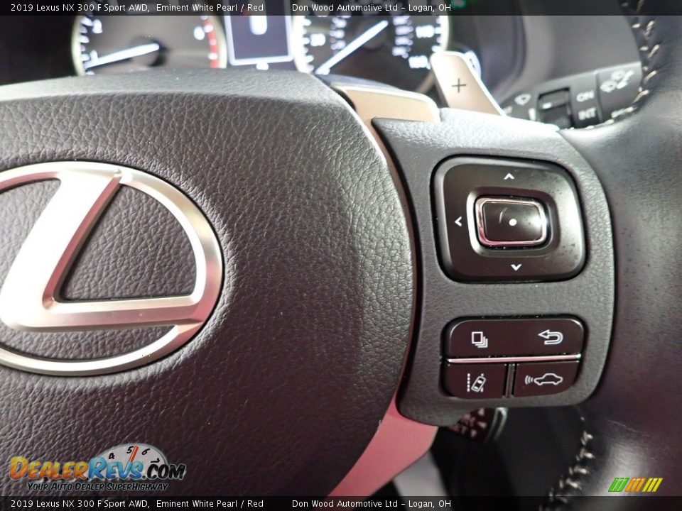 2019 Lexus NX 300 F Sport AWD Eminent White Pearl / Red Photo #20