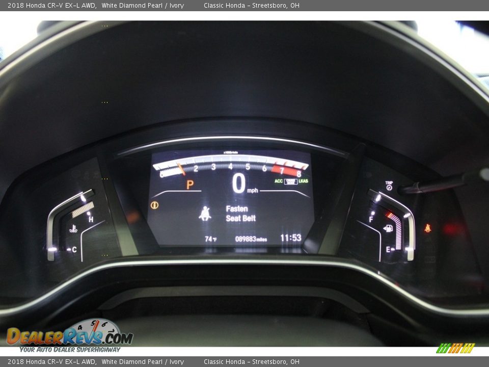 2018 Honda CR-V EX-L AWD White Diamond Pearl / Ivory Photo #21