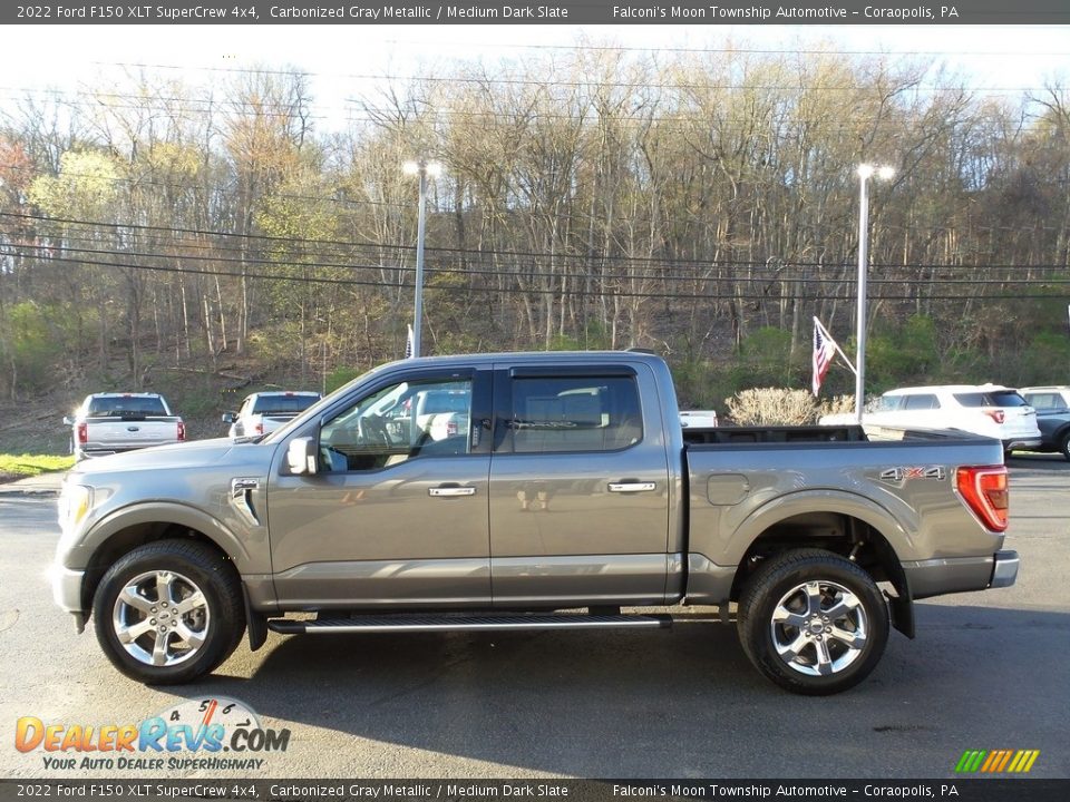 2022 Ford F150 XLT SuperCrew 4x4 Carbonized Gray Metallic / Medium Dark Slate Photo #4