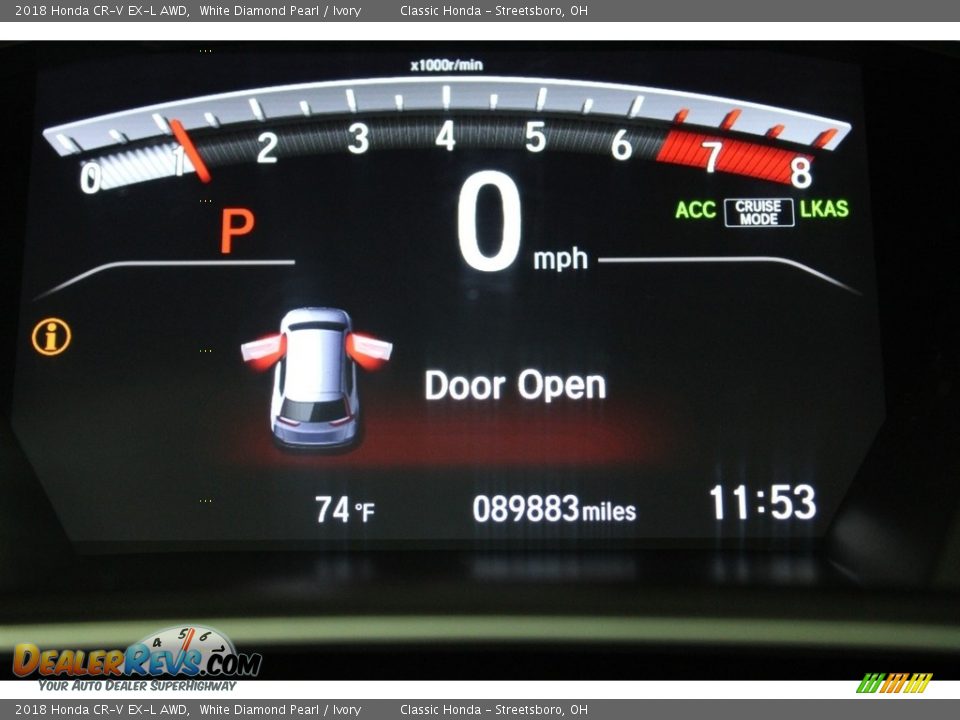 2018 Honda CR-V EX-L AWD White Diamond Pearl / Ivory Photo #22