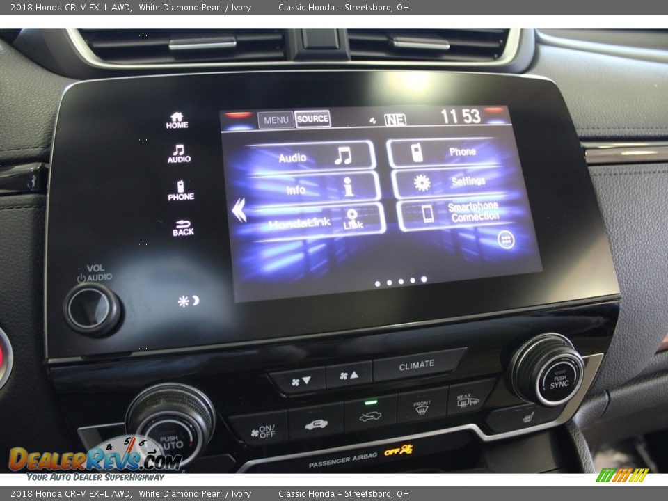 2018 Honda CR-V EX-L AWD White Diamond Pearl / Ivory Photo #23
