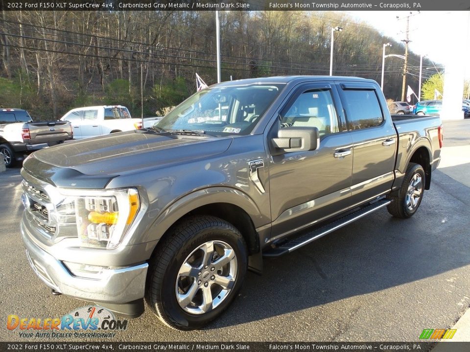 2022 Ford F150 XLT SuperCrew 4x4 Carbonized Gray Metallic / Medium Dark Slate Photo #5