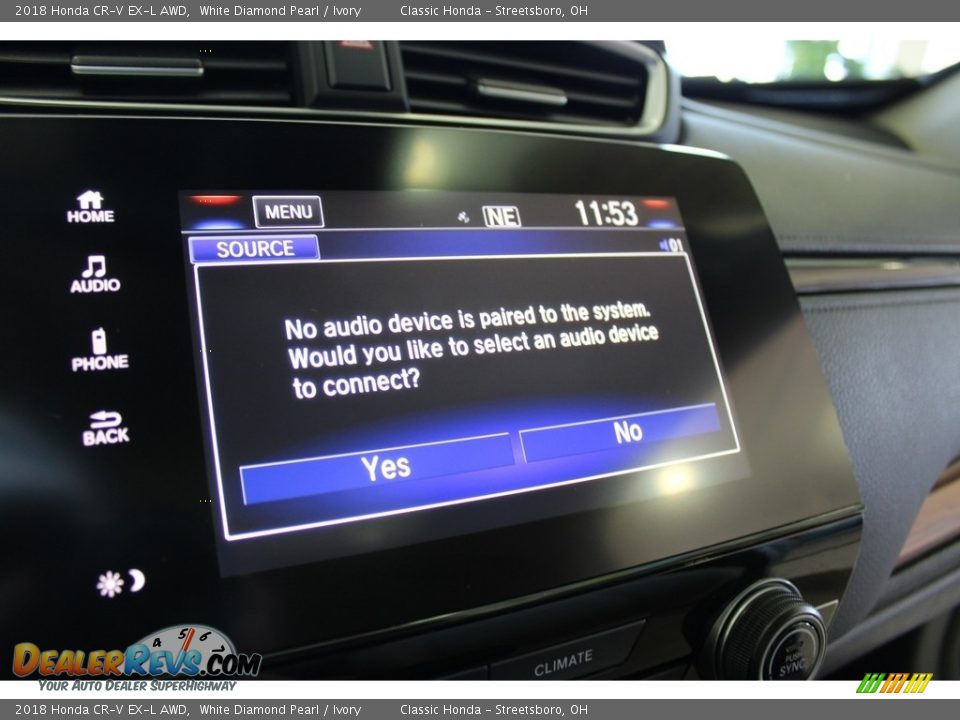 2018 Honda CR-V EX-L AWD White Diamond Pearl / Ivory Photo #25