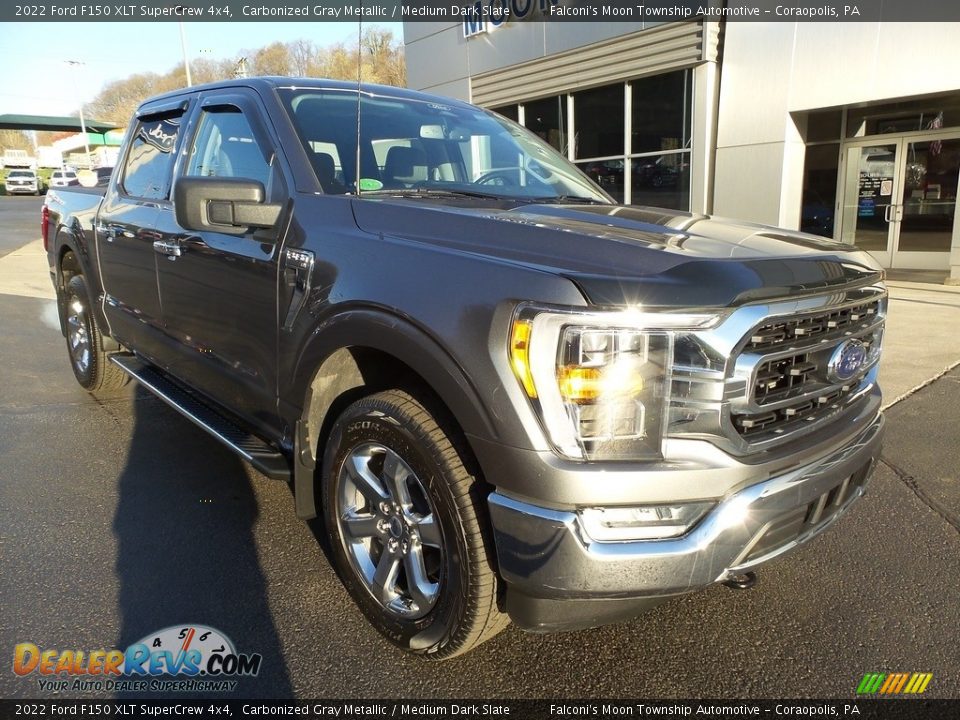 2022 Ford F150 XLT SuperCrew 4x4 Carbonized Gray Metallic / Medium Dark Slate Photo #7