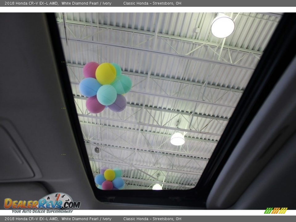 2018 Honda CR-V EX-L AWD White Diamond Pearl / Ivory Photo #28