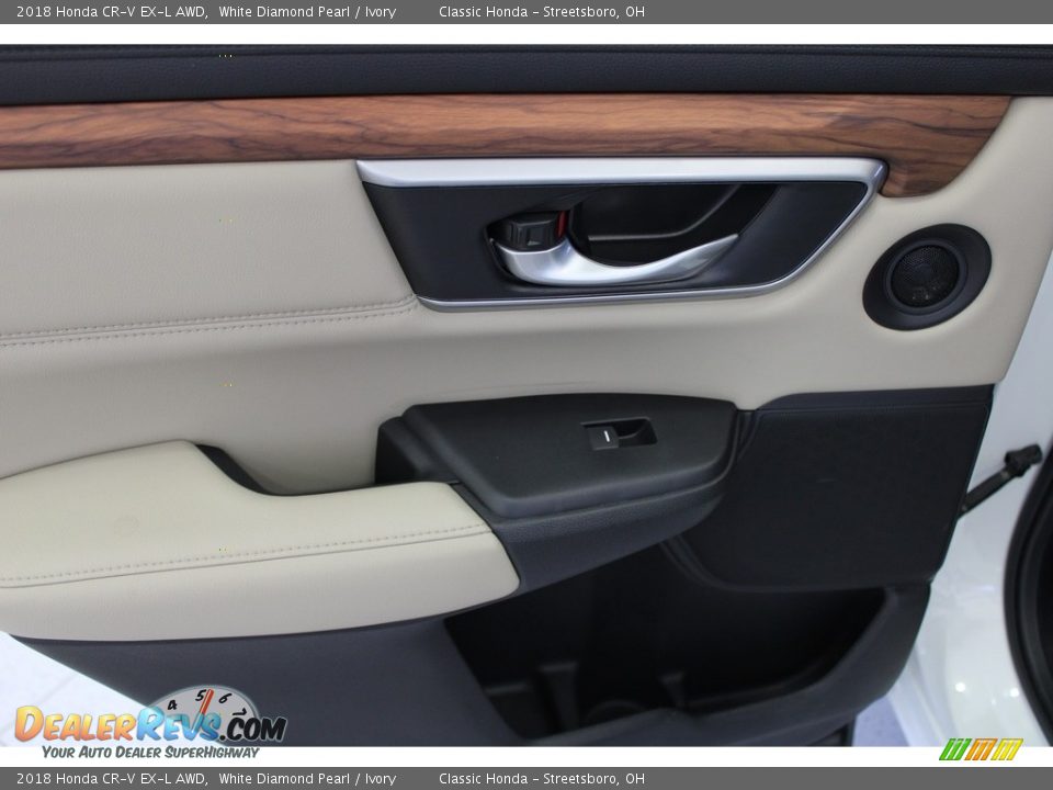2018 Honda CR-V EX-L AWD White Diamond Pearl / Ivory Photo #30