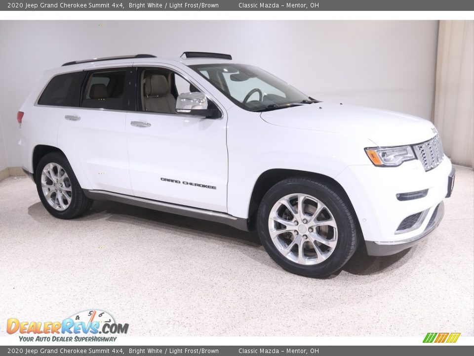 2020 Jeep Grand Cherokee Summit 4x4 Bright White / Light Frost/Brown Photo #1