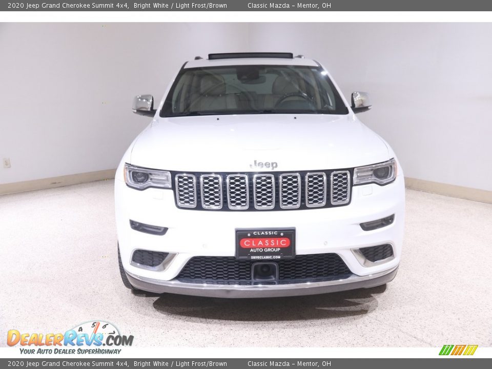 2020 Jeep Grand Cherokee Summit 4x4 Bright White / Light Frost/Brown Photo #2