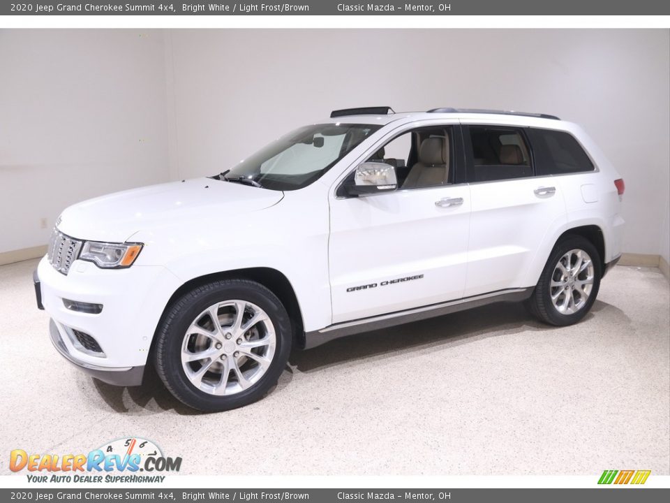 2020 Jeep Grand Cherokee Summit 4x4 Bright White / Light Frost/Brown Photo #3