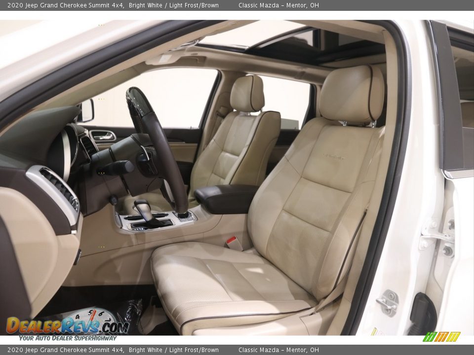 2020 Jeep Grand Cherokee Summit 4x4 Bright White / Light Frost/Brown Photo #5