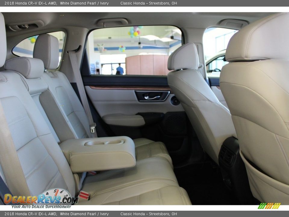 2018 Honda CR-V EX-L AWD White Diamond Pearl / Ivory Photo #36