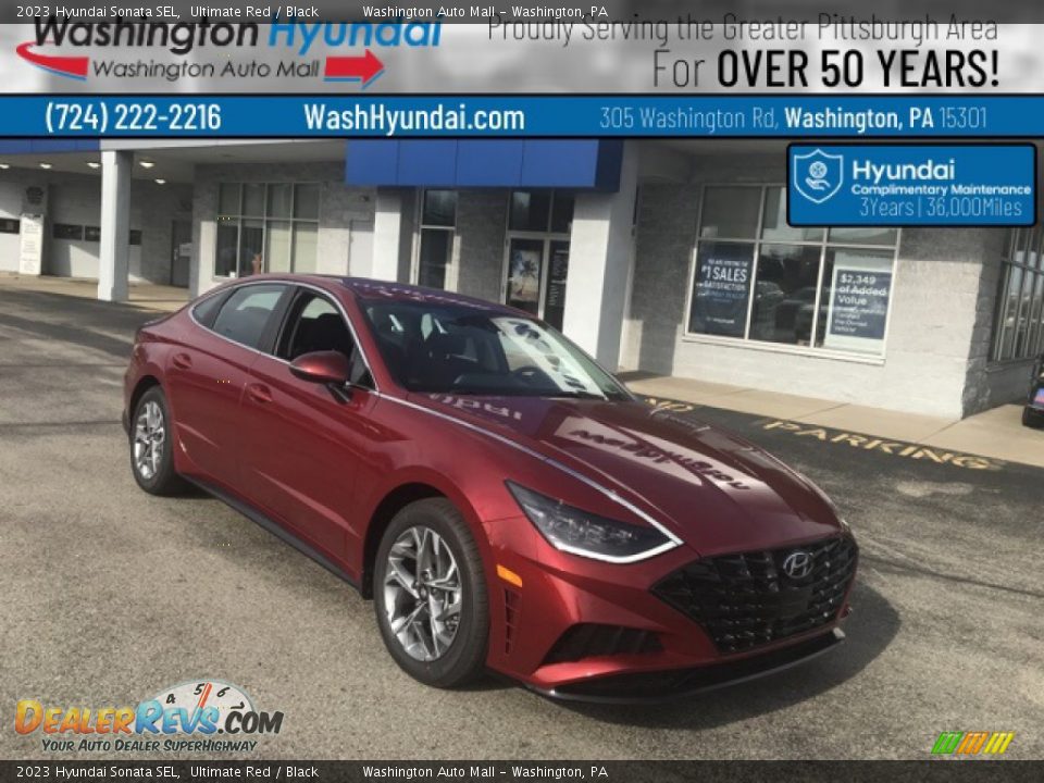 2023 Hyundai Sonata SEL Ultimate Red / Black Photo #2