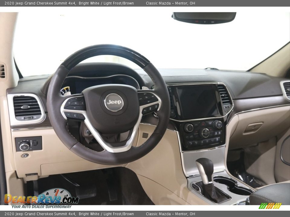 2020 Jeep Grand Cherokee Summit 4x4 Bright White / Light Frost/Brown Photo #6
