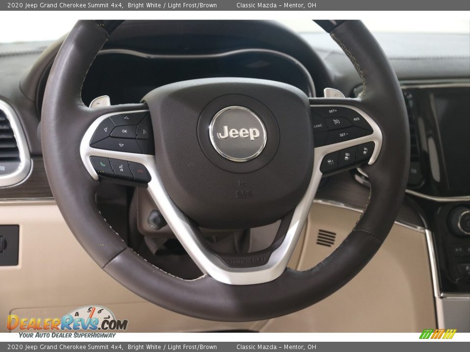 2020 Jeep Grand Cherokee Summit 4x4 Bright White / Light Frost/Brown Photo #7