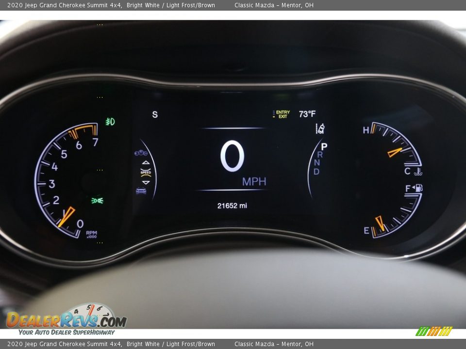 2020 Jeep Grand Cherokee Summit 4x4 Bright White / Light Frost/Brown Photo #8