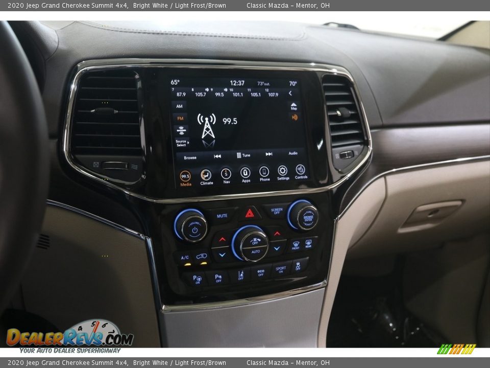2020 Jeep Grand Cherokee Summit 4x4 Bright White / Light Frost/Brown Photo #9