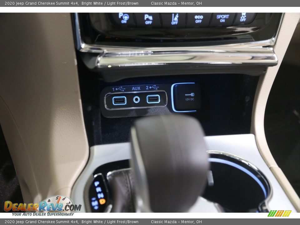 2020 Jeep Grand Cherokee Summit 4x4 Bright White / Light Frost/Brown Photo #17