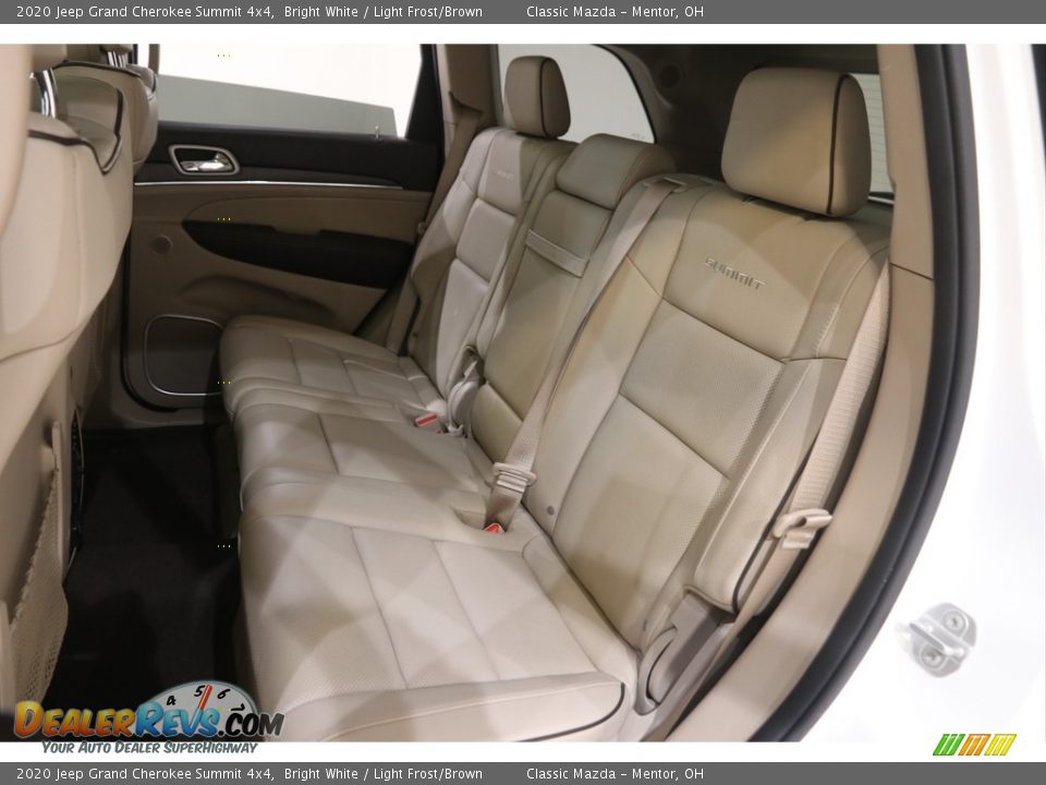 2020 Jeep Grand Cherokee Summit 4x4 Bright White / Light Frost/Brown Photo #20