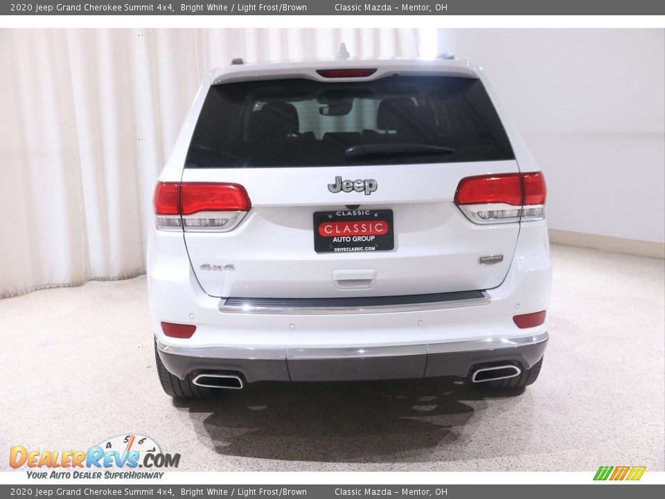 2020 Jeep Grand Cherokee Summit 4x4 Bright White / Light Frost/Brown Photo #21