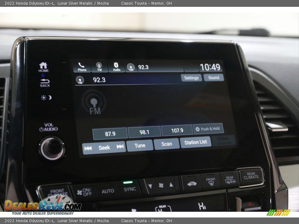 2022 Honda Odyssey EX-L Lunar Silver Metallic / Mocha Photo #13