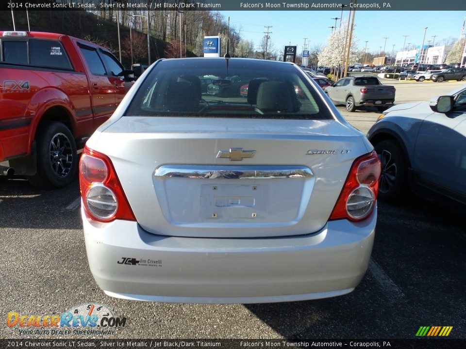 2014 Chevrolet Sonic LT Sedan Silver Ice Metallic / Jet Black/Dark Titanium Photo #3