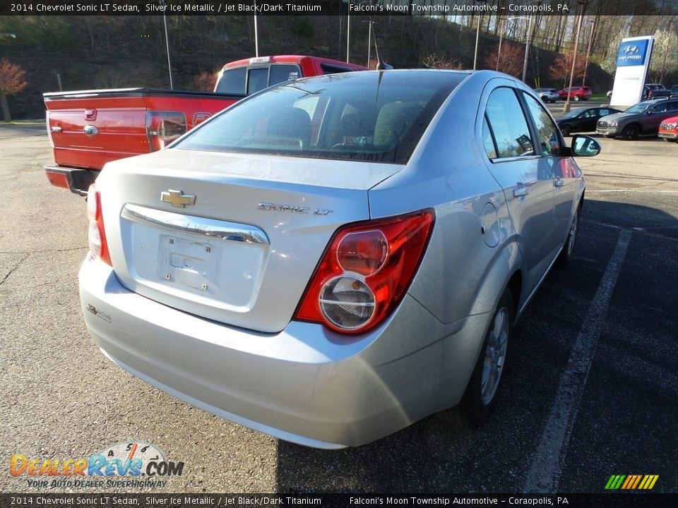 2014 Chevrolet Sonic LT Sedan Silver Ice Metallic / Jet Black/Dark Titanium Photo #4