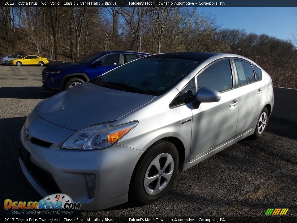 2013 Toyota Prius Two Hybrid Classic Silver Metallic / Bisque Photo #1