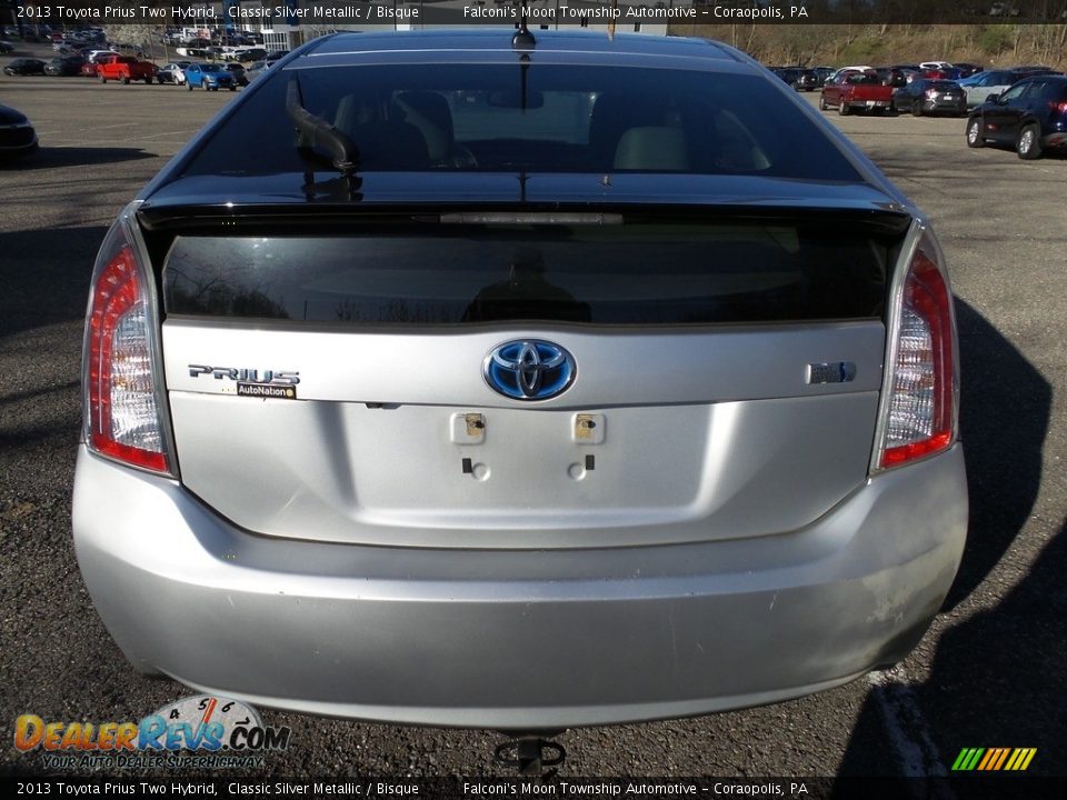 2013 Toyota Prius Two Hybrid Classic Silver Metallic / Bisque Photo #3