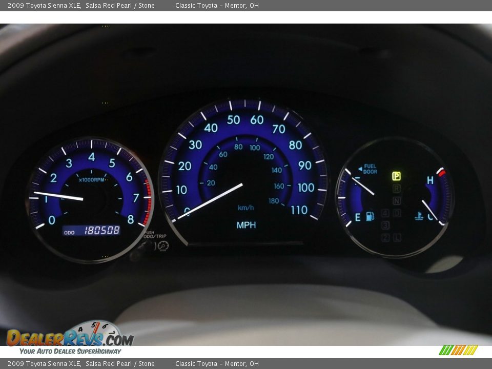 2009 Toyota Sienna XLE Salsa Red Pearl / Stone Photo #8