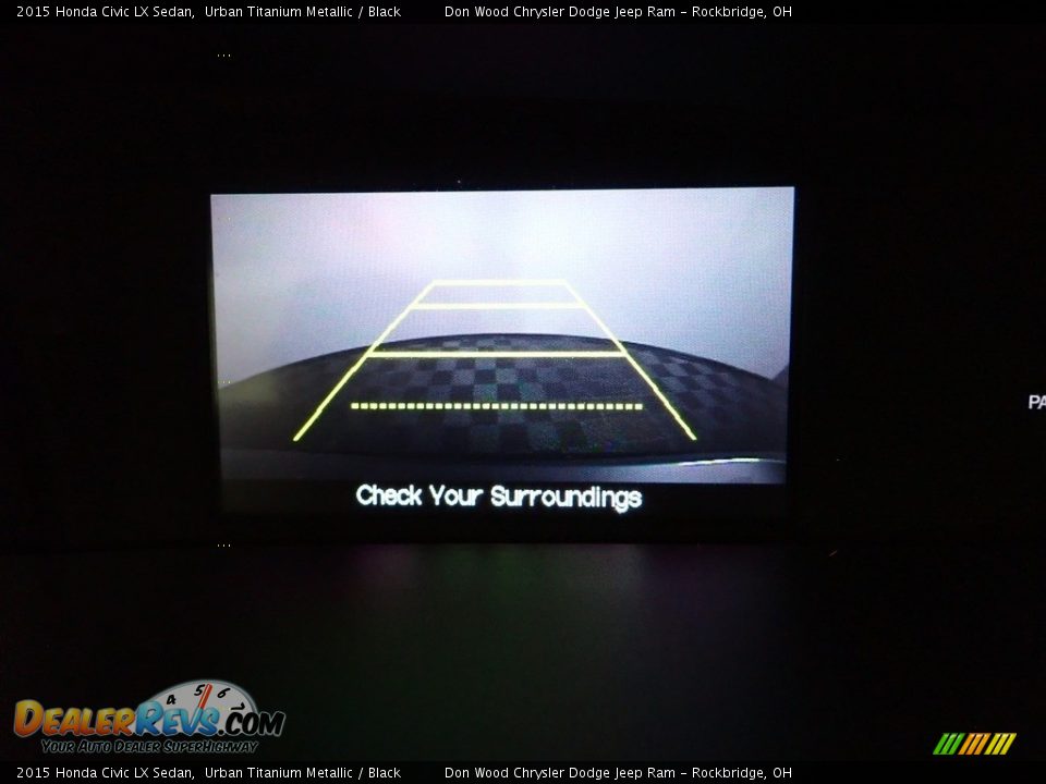 2015 Honda Civic LX Sedan Urban Titanium Metallic / Black Photo #2