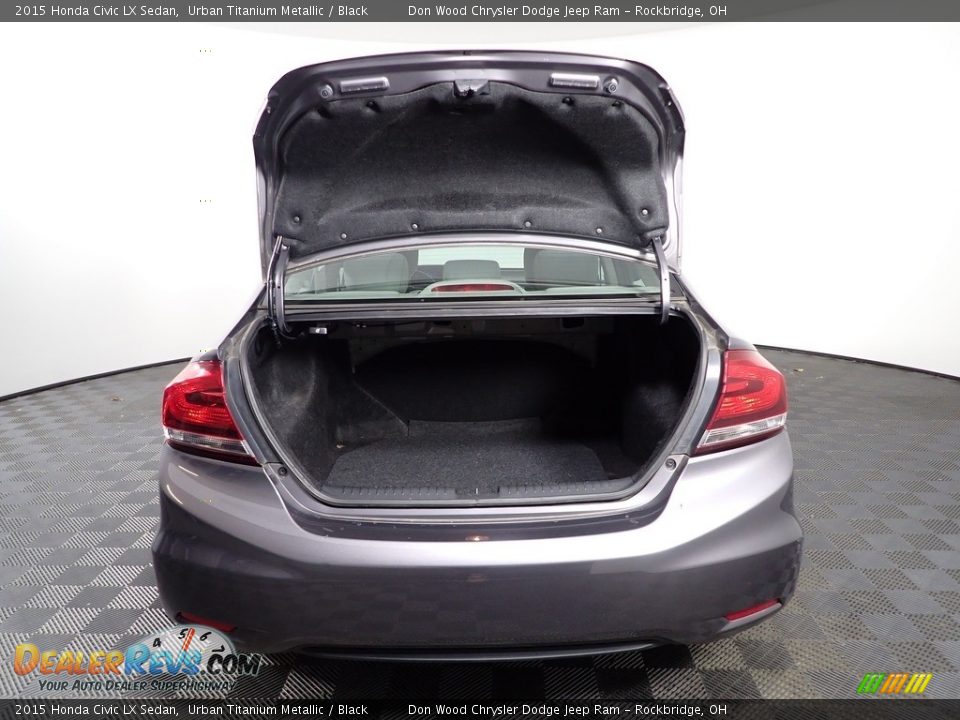2015 Honda Civic LX Sedan Urban Titanium Metallic / Black Photo #7