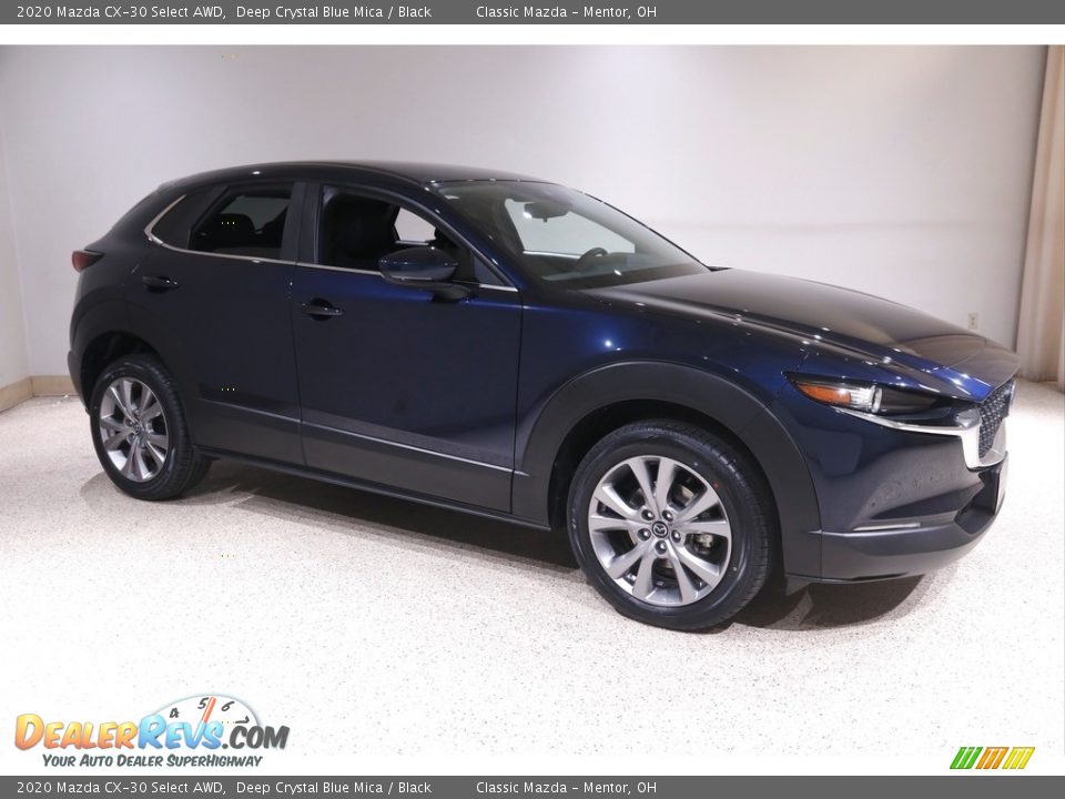 2020 Mazda CX-30 Select AWD Deep Crystal Blue Mica / Black Photo #1