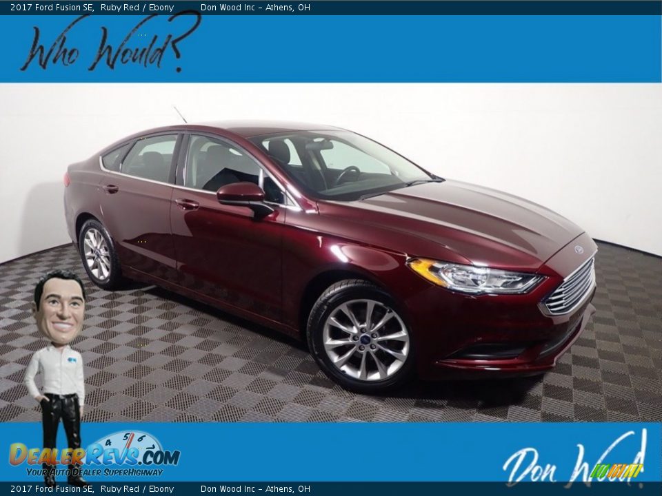 2017 Ford Fusion SE Ruby Red / Ebony Photo #1