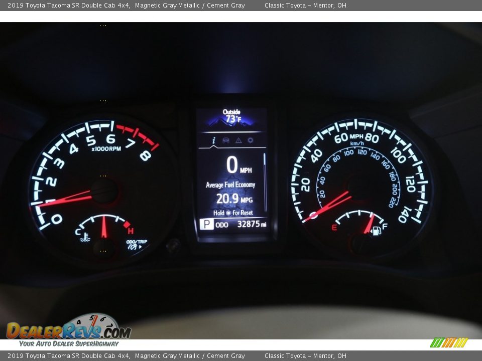 2019 Toyota Tacoma SR Double Cab 4x4 Magnetic Gray Metallic / Cement Gray Photo #8