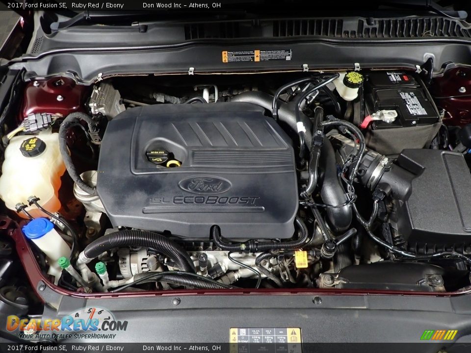 2017 Ford Fusion SE Ruby Red / Ebony Photo #6