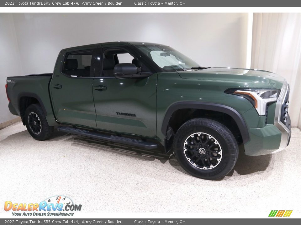 2022 Toyota Tundra SR5 Crew Cab 4x4 Army Green / Boulder Photo #1