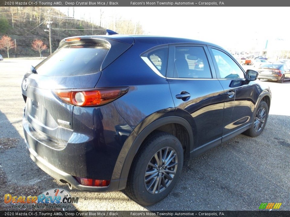 2020 Mazda CX-5 Touring AWD Deep Crystal Blue Mica / Black Photo #3