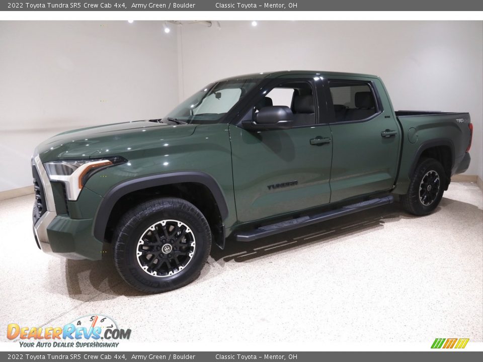 2022 Toyota Tundra SR5 Crew Cab 4x4 Army Green / Boulder Photo #3