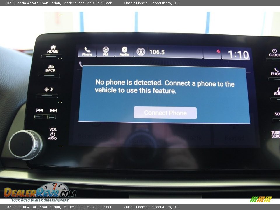 2020 Honda Accord Sport Sedan Modern Steel Metallic / Black Photo #36