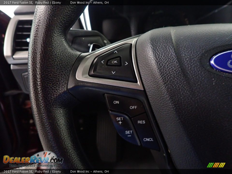 2017 Ford Fusion SE Ruby Red / Ebony Photo #25