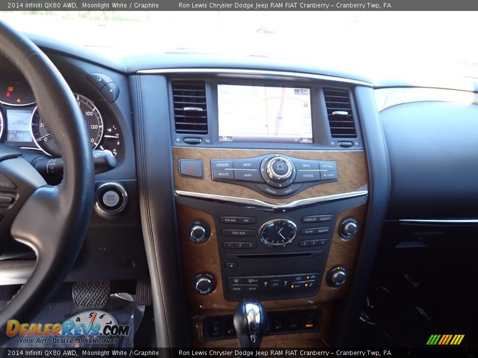 2014 Infiniti QX80 AWD Moonlight White / Graphite Photo #15