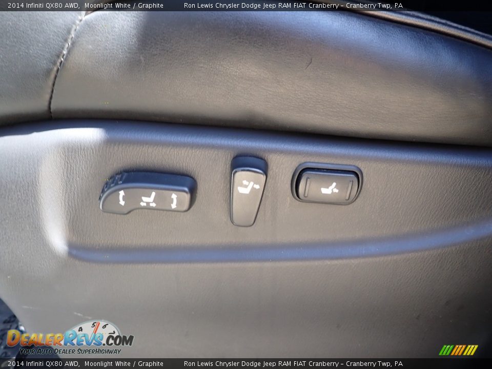 2014 Infiniti QX80 AWD Moonlight White / Graphite Photo #19