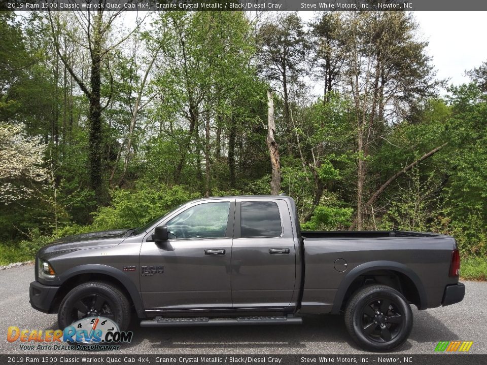 2019 Ram 1500 Classic Warlock Quad Cab 4x4 Granite Crystal Metallic / Black/Diesel Gray Photo #1