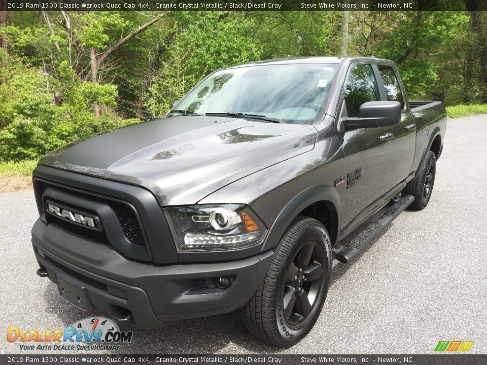 2019 Ram 1500 Classic Warlock Quad Cab 4x4 Granite Crystal Metallic / Black/Diesel Gray Photo #2