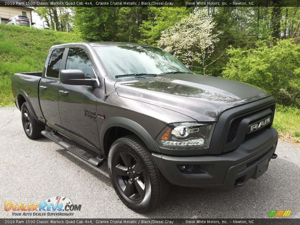 2019 Ram 1500 Classic Warlock Quad Cab 4x4 Granite Crystal Metallic / Black/Diesel Gray Photo #4