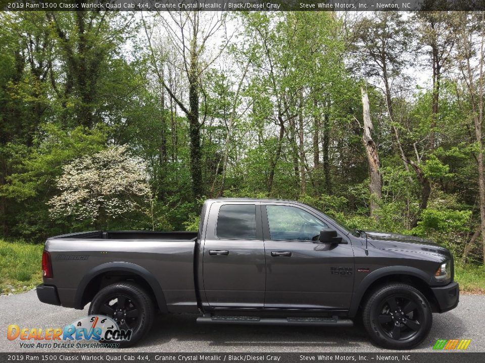 2019 Ram 1500 Classic Warlock Quad Cab 4x4 Granite Crystal Metallic / Black/Diesel Gray Photo #5