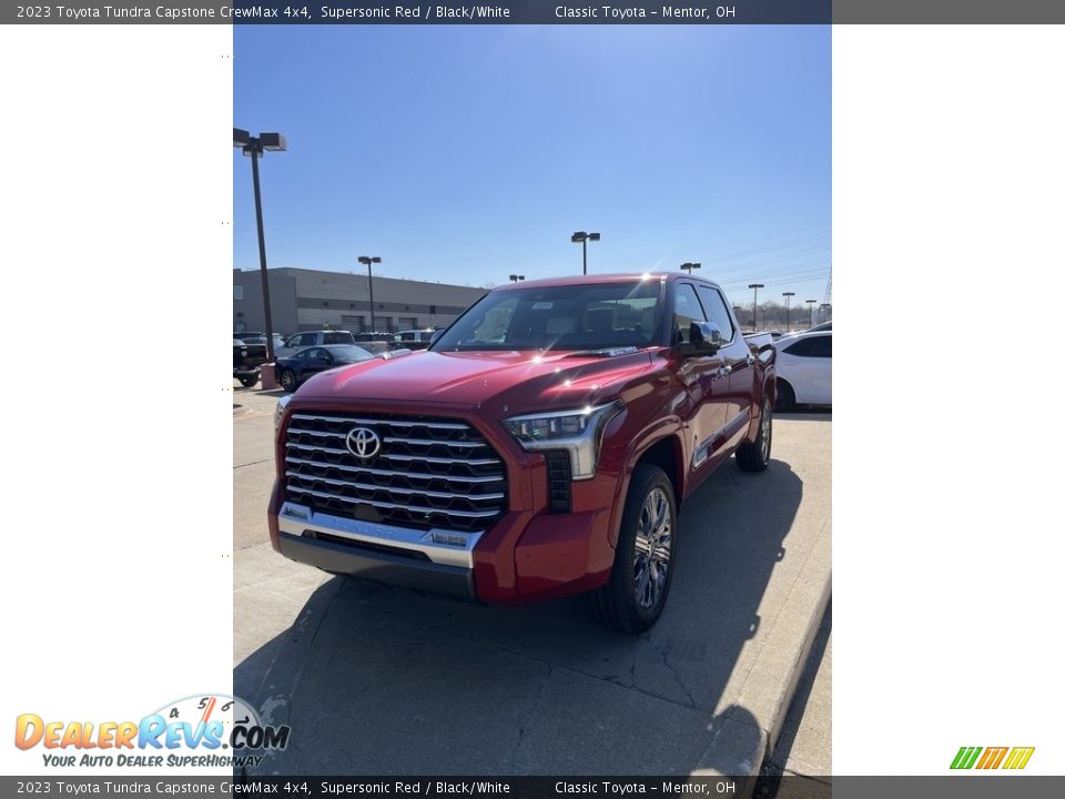 2023 Toyota Tundra Capstone CrewMax 4x4 Supersonic Red / Black/White Photo #1