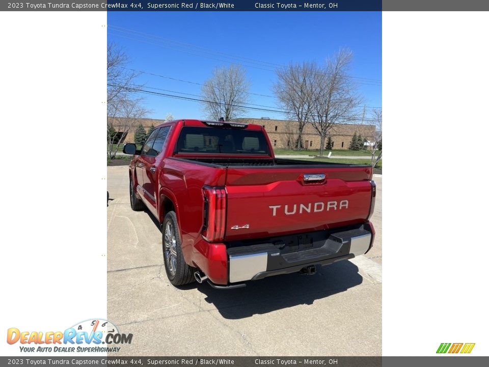 2023 Toyota Tundra Capstone CrewMax 4x4 Supersonic Red / Black/White Photo #3